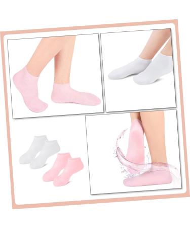 minkissy 6 Pairs Exfoliating Moisturizing Socks Foot Care for Women Silicone Socks Foot Care Lotion Foot Care Socks Heels for Girls Moisturizing Feet Socks Household Foot Mask Sebs Miss - Buy Online on GoSupps.com