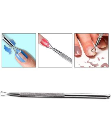 Gel Nail Polish Remover Toolnail Cuticle Pusher Double Head 12.5CM Manicure Tools for Fingernails Toenails - Buy Online on GoSupps.com