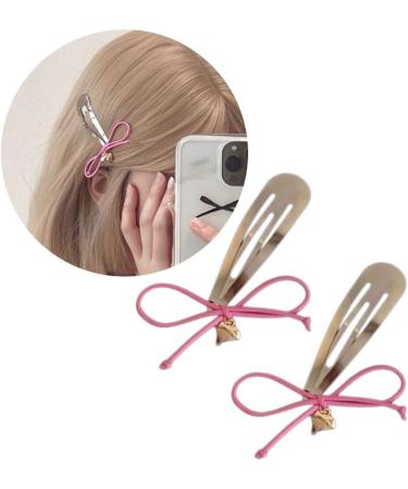 Simple and Elegant Hair Clip Accessory Contemporary Hairpin with an Attractive Heart Stylish Hairpin with Bowknot Charm Silver - Buy Online on GoSupps.com