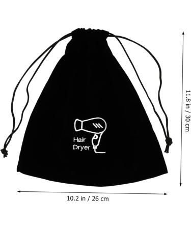 Baluue 1pc Hair Dryer Storage Bag Hair Dryer Sack Gym Holder Drawstring Bag Hair Dryer Hotel Bag Flannel - Buy Online on GoSupps.com