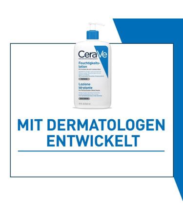 Cerave Moisture Lotion for Body & Face - Hydrating Lotion for Dry Skin with Hyaluronic Acid & Ceramides - 562 ml (1 Pack) - Buy Internationally - Buy Online on GoSupps.com