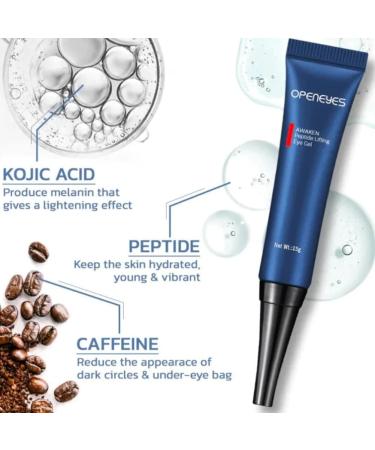 SIGONE OPENEYES Peptide Lifting Eye Gel for Men - Anti-Wrinkle & Firming Eye Cream (3pcs) - Buy Online on GoSupps.com