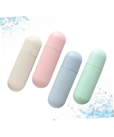 Gogogmee 4pcs Portable Toothbrush Case - Travel Toothbrush Container for International Shipping - Buy Online on GoSupps.com