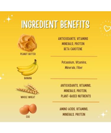 Just Natural Paws Peanut Butter & Banana Dog Treats - 2 Pack - Healthy Human-Grade Superfood Dog Training Treats Natural & Vegetarian No Preservatives or Additives - Buy Online on GoSupps.com