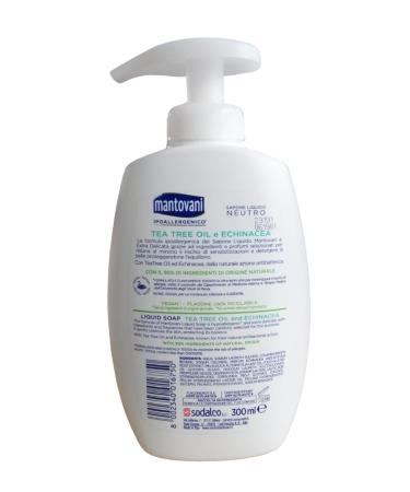 Mantovani Neutral Liquid Soap with Tea Tree Oil & Echinacea 300ml - Made in Italy | International Shipping - Buy Online on GoSupps.com