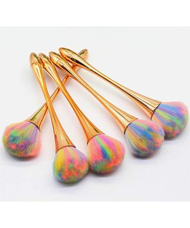 Large Powder Mineral Brush - Gold-Colorful Makeup Brush for Daily Use - Buy Online on GoSupps.com