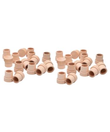 Gleavi 40 STK MOXA fire extinguisher MOXA roller tool Moxibustion Device wood extinguisher for moxa wood mopicibus part MOXA-stick fire extinguisher AI ZHU accessories scrollrad massager wooden