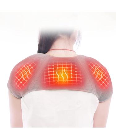 Double Shoulder Brace Sleeping Warm Support Stability Sleeve Wrap Strap Comfortable Knit Cashmere for Rotator Cuff Shoulder Chronic Inflammation Pain Relief Sprains Strains - Buy Online on GoSupps.com