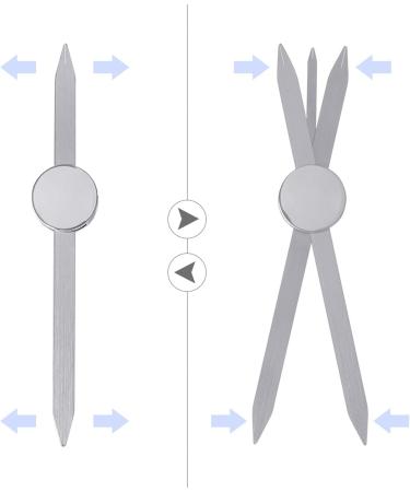 3 Point Positioning Ruler Eyebrow Golden Ratio Caliper Accuracy Eyebrow Design Ruler for Precise Beauty Design - Buy Online on GoSupps.com