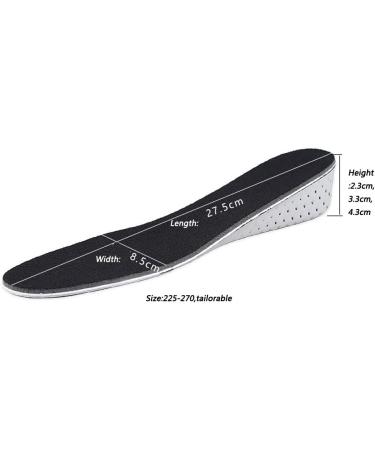 Breathable Memory Foam Height Increase Insoles - Invisible 3.3cm Heel Lifts for Men & Women | Comfortable Shoe Pads & Sport Insoles - Buy Online on GoSupps.com