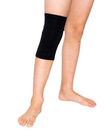 Remedywear Eczema Sleeves for Arms Legs Elbows Knees - Babies to Adults - Inflammation Relief with TENCEL and Zinc Size 6 (1 Pair) Black