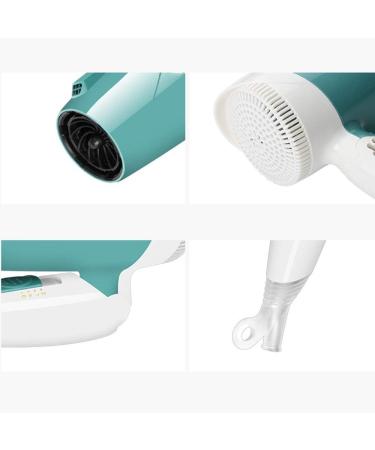 Travel Hair Dryer Small Folding Hair Dryer with Styling Nozzle 3 Speeds and Cold Air Suitable for Home and Travel Abroad (Green) - Buy Online on GoSupps.com