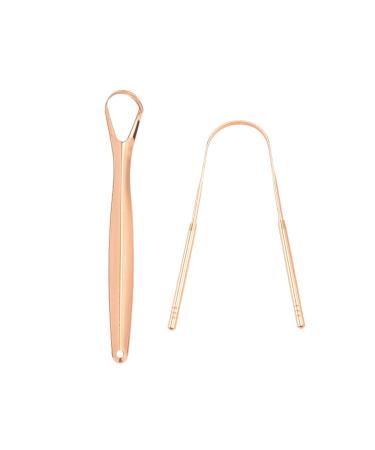 2-Piece Tongue Scraper Set for Fresh Breath | Gold Mouth Care Tools - Shop Internationally - Buy Online on GoSupps.com