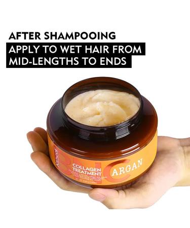 Buy Karseell BNC Collagen Hair Treatment - Deep Repair Argan Oil Mask for All Hair Types - 18.6 oz (550ml) - Revitalize Dry Damaged Hair - Buy Online on GoSupps.com