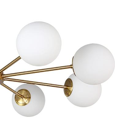 E14 Nordic Luxury Light Walnut All Copper Chandeliers American Creative Magic Beans Chandeliers for Living Room Study Room Bedroom Dining Room Model-Copper and Walnut 62 * 59cm Rame E Noci 62*59cm - Buy Online on GoSupps.com