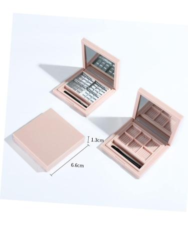 FOMIYES 2pcs Highlighters Empty Eyeshadow Palette Empty Eye Shadow Pallet Cosmetic Compact Travel Lip Balm 1 count (Pack of 1) Pink - Buy Online on GoSupps.com