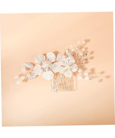 FRCOLOR Comb hair comb clip Bride Headdress Bride Hair Comb Bride Headdress hair combs Flower Hair Clip Bride Flower Hair Comb Hair piece bridesmaid Rhinestone Wedding - Buy Online on GoSupps.com
