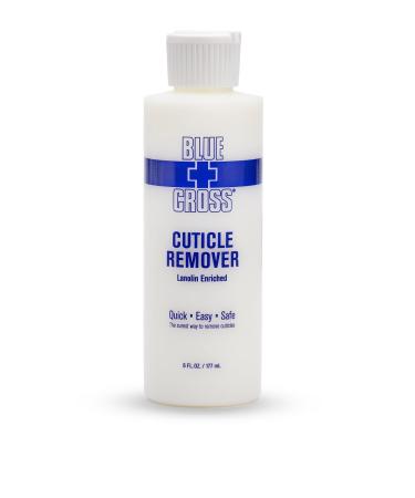 Blue Cross Hydrating, Moisturizing, Strengthening Cuticle Remover Oil with Lanolin for Brittle Nails, Hang Nails + Dry Cuticles, Made in USA, 6 ounce 6 Fl Oz (Pack of 1)