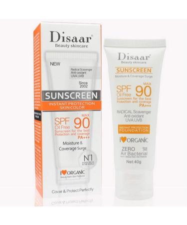 Barabum 2-Pack Facial Sunscreen Creams - Skin Care SPF 90 - Oil-Free - Antioxidant - UVA/UVB - 40g - Sunscreen Day Cream - Buy Online on GoSupps.com