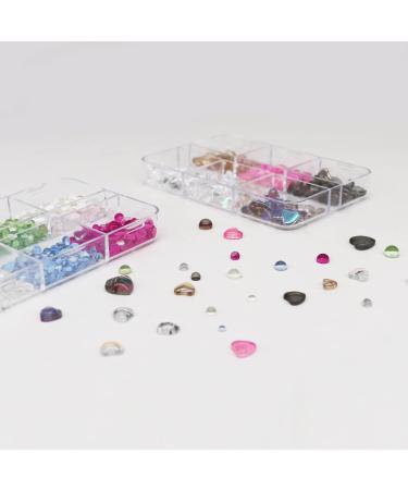 Mermaid Love Heart Nail Charms - 2 Boxes Mixed Color Crystal Beads & Rhinestones for DIY Manicure & Acrylic Nails Decoration - Buy Online on GoSupps.com