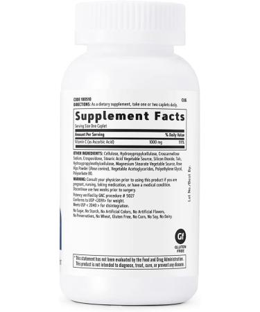 GNC Vitamin C 1000mg 100 Caplets for Immune Support - Buy Online on GoSupps.com