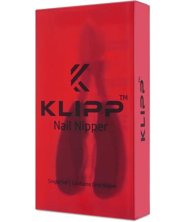 KLIPP Toe Nail Clippers - Stainless Steel Toenail Clippers for Thick Nails with Short Curved Blades and Ergonomic Grips - Buy Online on GoSupps.com