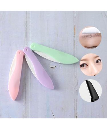 Premium Purple Eyebrow Trimmer & Facial Razor Foldable Scratch-Resistant Women's Makeup Tool - Buy Online on GoSupps.com