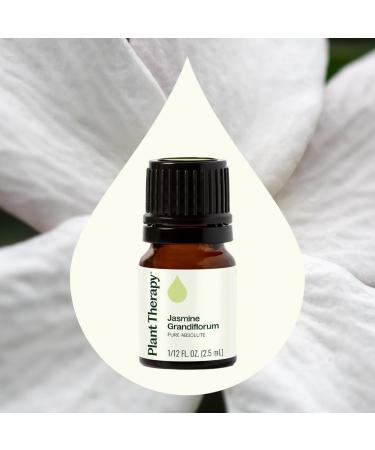 Plant Therapy Jasmine Grandiflorum Absolute Essential Oil 2.5 mL (1/12) 100% Pure Undiluted Natural Aromatherapy for Topical Use & Diffusion Benefits Include: Uplifting Romantic Rejuvenating - Buy Online on GoSupps.com