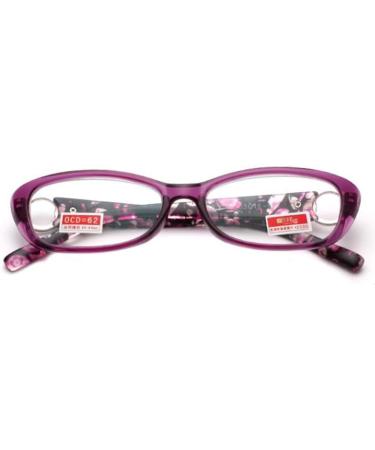 Celech Ultra-Light Elegant Full-Frame Reading Glasses for Women - Resin Diopters +1.5 +2.5 +3 +3.5 in Brown & Purple - Shop Now! - Buy Online on GoSupps.com