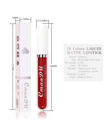 HJOPA Matte Liquid Lipstick Lip Gloss - Long Lasting, Waterproof Formula (004) - 0.04 oz - Buy Online on GoSupps.com
