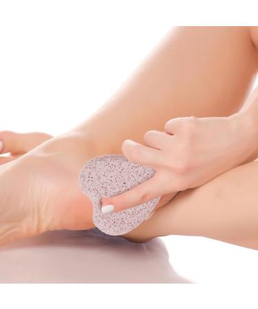 Heart-Shaped Pumice Stone Set - Natural Foot Care & Hard Skin Remover - Lavastein Scrub with Lanyard for Hands & Feet - Buy Online on GoSupps.com