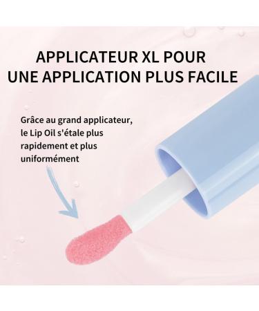 Fleeky Glowy Lip Oil Natural Nourishing Lip Oil All Day Lip Care Lightweight & Non-Sticky Melon Pink Peach Pink Red (Peach Pink) - Buy Online on GoSupps.com