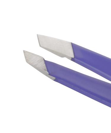 TWEEZERMAN Mini Tweezers for Eyebrow Plucking - Hand-Filed Beveled Tip Lavender Purple - 1 Piece - International Shipping Available - Buy Online on GoSupps.com