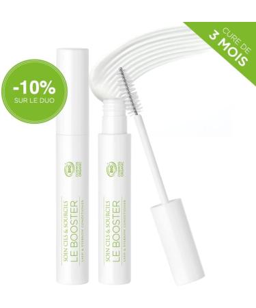 Eyelash and Eyebrow Density Booster - +19% in density & Length - HUYGENS - Revitalizing treatment with castor oil - Clinically proven - Certified ORGANIC - Buy Online on GoSupps.com