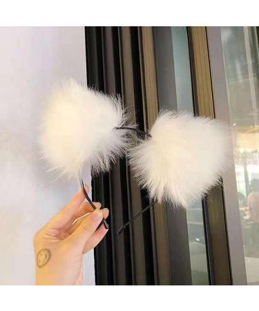 LEEMASING Light Up Headbands LED Cat Ears Headband Faux Fur Hair Hoop Cute Colored Light For Xmas Party Cosplay Halloween Birthday (Pink) - Buy Online on GoSupps.com