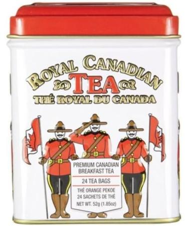 The Metropolitan Tea Company RCMP Canadian Breakfast Tea Tin Box of 24 Tea Bags - Buy Online on GoSupps.com