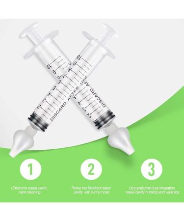 2Pcs Baby Nasal Aspirator Set - Reusable Silicone Tip for Safe & Comfortable Nose Cleaning - Buy Online on GoSupps.com