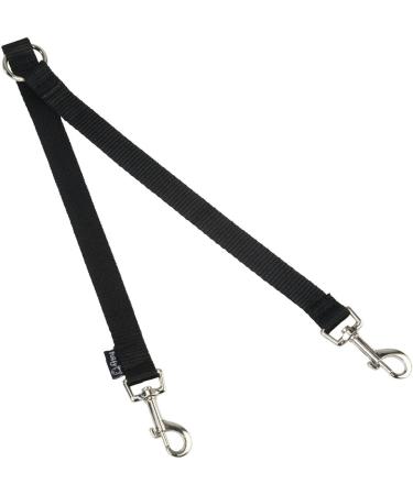 Double Dog Pet Leash Splitter Coupler - Black | Clip for Collar Harness - Buy Online on GoSupps.com