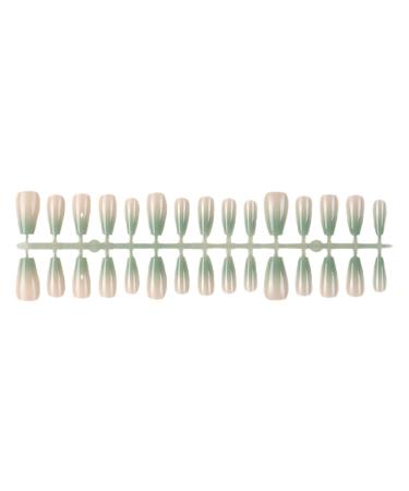YOXIER Handmade Blush Gradient Press-on Nails Smudged Wear 1 Bag Wearing Nail Natural Perfect Fitting Trace-less Fake for J
