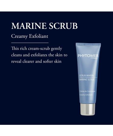 PHYTOMER Marine Scrub Creamy Exfoliant Face Wash | Hydrating Facial Exfoliator for Clearer Softer Skin | Gentle Cleanser for Face & Neck | 50ml - Buy Online on GoSupps.com