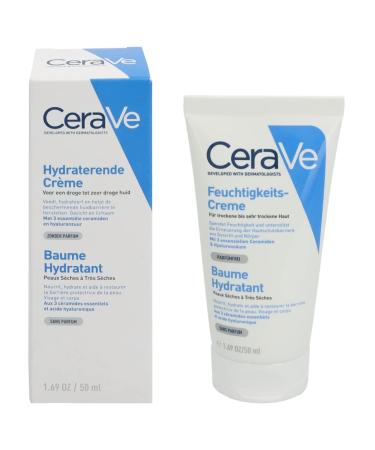 CeraVe Moisturising Cream 50ml fragrance free 50 ml (Pack of 1)