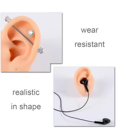 Realistic Silicone Left Ear Model for Ear Picking Piercing & Acupuncture - Human Ear Simulation for Training - Buy Online on GoSupps.com