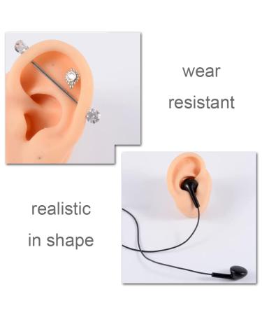 SHENGJMXIN Human Ear Model - Realistic Silicone Right Ear for Ear Picking Piercing Training & Acupuncture Practice Tool - Buy Online on GoSupps.com