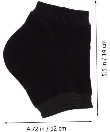 Healeved 10 Pairs Silicone Heel Socks Moisturizing Comfortable Foot Sleeves Cracked Heels Socks Heel Socks for Cracked Heel Moisture Socks for Dry Feet Toeless Socks Replaceable High Heels 14x12cm - Buy Online on GoSupps.com