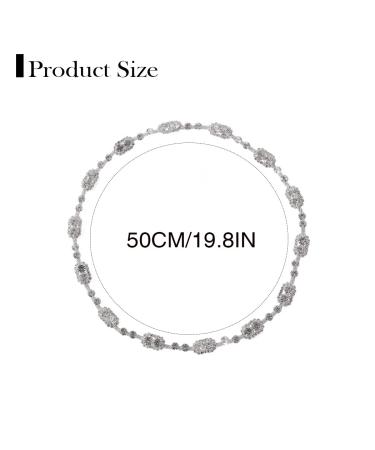JONKY Bride Wedding Crystal Head Chain Jewelry Rhinestone Headband - Silver Bridal Headpieces for Women and Girls - Buy Online on GoSupps.com