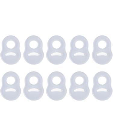 10 Pcs Toe Nail Corrector Ring Stretch Resistant Silicone Brace for Ingrown Toenails Transparent Reusable Design - Buy Online on GoSupps.com