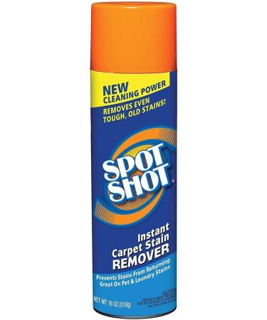 SPOT SHOT Instant Carpet Stain Remover Aerosol 18oz can for Pet & Laundry Stains (1 can)