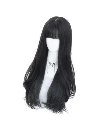 Buy BGHJUE Long Curly Wig for Women - Natural Full Head Dark Green Fashion Highlights - Big Wave Hair Set - Buy Online on GoSupps.com
