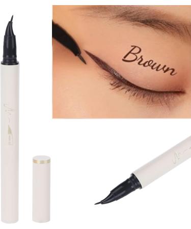 Liquid Pen Waterproof Long Lasting 0.1mm Elbow Design 2 Usages for Beginners Great for Loved Ones (Brown) - Buy Online on GoSupps.com