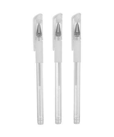 Cabilock Stylo Tatouage Sourcils Microblading Lot De 3 Pi ces Blanc Pointe Fine Waterproof Outil Positionnement Pr cis Pour Maquillage Sourcils Professionnels Et Usage Voyage